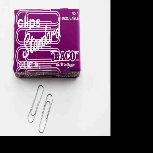 CLIPS STANDARD INOXIDABLE 1 BACO CAJA C100 C.100